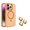 Чехол Screen Geeks Magsafe+Lens Iphone 14 Pro [Orange]